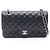 Borsa a tracolla Chanel Matelassé Double Flap Nero