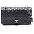 Borsa a tracolla Chanel Matelassé Double Flap Nero