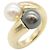 Cartier Perla Toi et Moi Perlenring Braun Weiß Golden