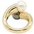 Cartier Perla Toi et Moi Perlenring Braun Weiß Golden - Ansicht 3
