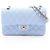 Timeless Borsa a tracolla Chanel Matelassé Double Flap in blu