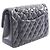 Timeless Borsa a tracolla Chanel Matelassé Double Flap Nero - vista 2