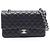 Timeless Borsa a tracolla Chanel Matelassé Double Flap Nero