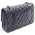Borsa a tracolla Chanel Matelassé Double Flap Nero - vista 2