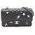 Borsa a tracolla Chanel Matelassé Double Flap Nero