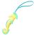 Hermès IPO Seahorse Handbag Charm Blu D'oro Verde Giallo