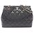 Borsa a tracolla Chanel Matelassé in pelle di agnello nera Nero