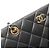Borsa a tracolla Chanel Matelassé in pelle di agnello nera Nero - vista 10