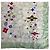Foulard in seta Louis Vuitton Bianco Verde chiaro - vista 3