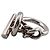Ring Hermès Anello HERMES Croisette GM Argento - vista 4