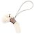 Hermès Accessorio Hermes Buddy Charm Etoupe Stud Marrone Bianco