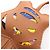 Hermès Hermes Petit H Tiger Gold Charm Marrone Multicolore - vista 5