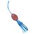 Hermès Hermes Purup Rouge H Blue Hydra Charm Bordò - vista 2