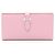 Hermès Cartera larga bi-fold Hermes Bearn Soufflé Mauve Sylvestre Rosa