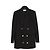 Saint Laurent 2020 Veste FR40 Schwarzer Woll-Blazer Double Breasted UK12 US8