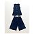 Louis Vuitton Resort 2013 Denim Weste & Culottes Set Blau - Ansicht 3