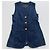 Louis Vuitton Resort 2013 Denim Weste & Culottes Set Blau - Ansicht 6