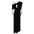 Autre Marque Vestido asimétrico Lowery de rayas diplomáticas negras / blancas Brandon Maxwell Negro - vista 3