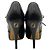 Stivaletti stringati peep toe in pelle nera Fendi Nero - vista 5
