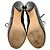 Stivaletti stringati peep toe in pelle nera Fendi Nero - vista 6