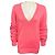 Michael Kors Collection Kaschmirpullover in Geranium Pink mit gerafften Ärmeln