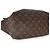 Louis Vuitton Black Monogram Canvas Flower Zipped Tote MM Marrone - vista 7