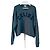 Céline Strickpullover Wolle Grau Mehrfarben
