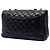 Borsa a tracolla Chanel Jumbo Classic Single Flap in pelle di agnello nera Nero - vista 2