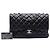 Borsa a tracolla Chanel Jumbo Classic Single Flap in pelle di agnello nera Nero - vista 6