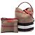 Borsa a secchiello satchel Burberry Ashby Medium Mega Check Canvas Marrone - vista 7