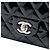 Sac à bandoulière Chanel Medium Classic Double Flap en cuir verni noir - vue 5