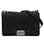 Borsa a tracolla Chanel Boy Flap in camoscio chevron nera misura Old Medium Nero