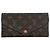 Cartera larga Louis Vuitton Monogram Josephine marrón Castaño