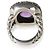 Anello David Yurman Midnight Melange in argento sterling, ametista e diamante - vista 4