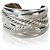 Bracciale Wide Crossover in argento sterling David Yurman - vista 3