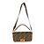 Borsa Medium Baguette Fendi in tela con ricamo FF Verde e Tan Marrone - vista 5