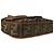 Borsa Medium Baguette Fendi in tela con ricamo FF Verde e Tan Marrone - vista 7