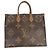 Louis Vuitton Reverse Monogram Canvas Onthego GM Marrone - vista 2