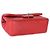 Gabrielle Sac Chanel Mini Rectangular Classic Flap en agneau matelassé rouge - vue 7