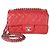 Gabrielle Sac Chanel Mini Rectangular Classic Flap en agneau matelassé rouge - vue 8