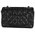 Gabrielle Bolso Mini Rectangular Flap Chanel de piel de cordero acolchada negra Negro - vista 2