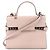 Borsa a mano 2Way Delvaux Tempête MM in pelle Rosa Beige