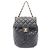 Zaino Chanel Matelassé in pelle d'agnello nera Nero