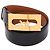 Céline Cinturón Celine Sulky Gold Hardware Negro