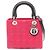 Borsa 2-Way LADY DIOR Cannage Christian Dior Nero Rosa Porpora