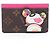 Louis Vuitton Monogram Panda Card Case Castaño Rosa