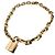 Louis Vuitton MP2993 Collier LV Edge Cadena Metal Necklace D'oro