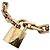 Louis Vuitton MP2993 Collier LV Edge Cadena Metal Necklace D'oro - vista 2