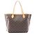 Louis Vuitton Neverfull MM Monogram Tote Bag Braun