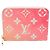 Monedero Zippy Louis Vuitton Rosa Naranja